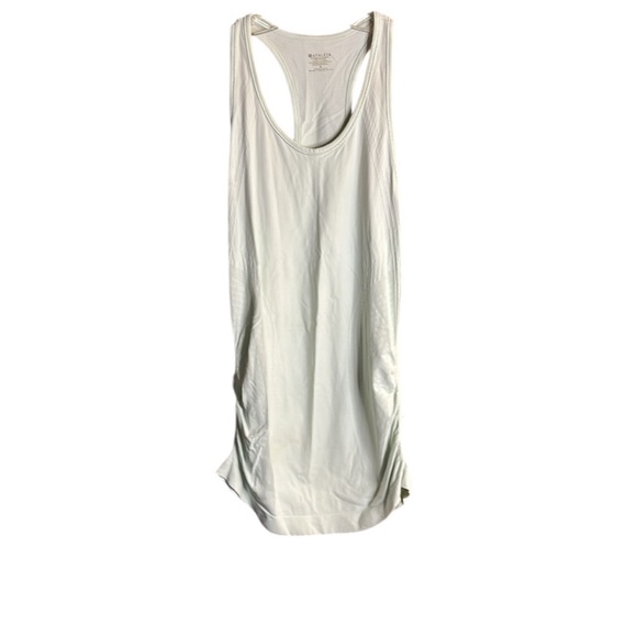 Athleta Pale Mint Green Speedlight Side Ruched Racerback Tank - Picture 1 of 10